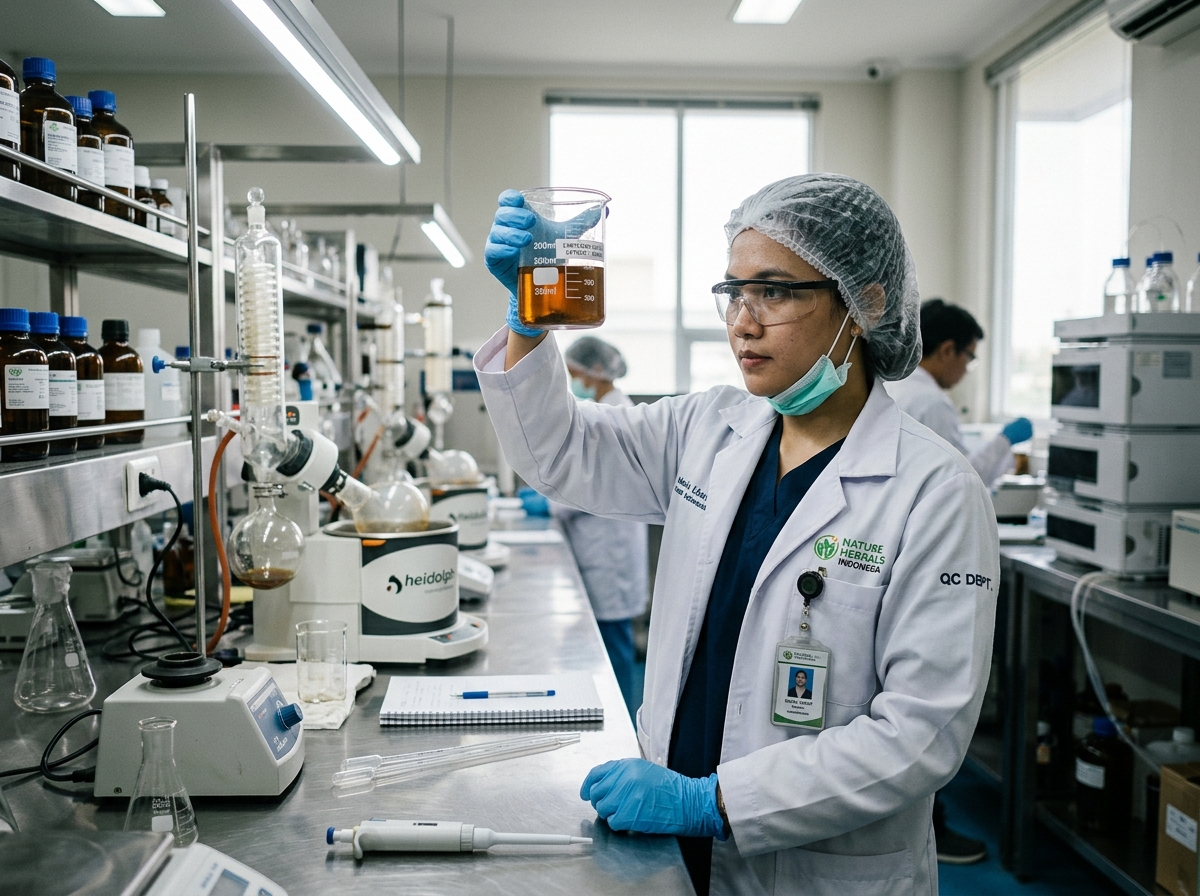 Laboratorium uji mutu ekstrak herbal
